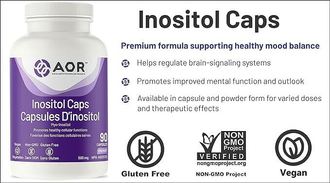 Inositol | AOR™ | 90 Capsules - Coal Harbour Pharmacy