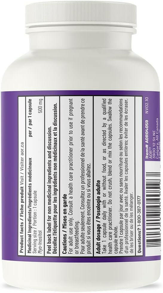 Inositol | AOR™ | 90 Capsules - Coal Harbour Pharmacy