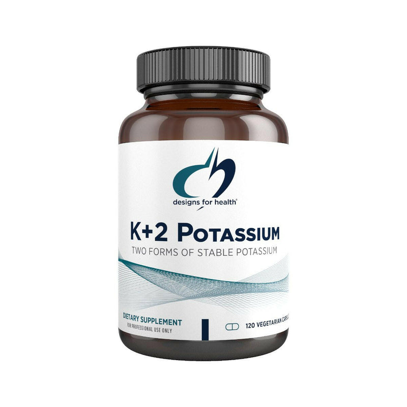 K+2 Potassium | Designs for Health® | 120 Capsules - Coal Harbour Pharmacy