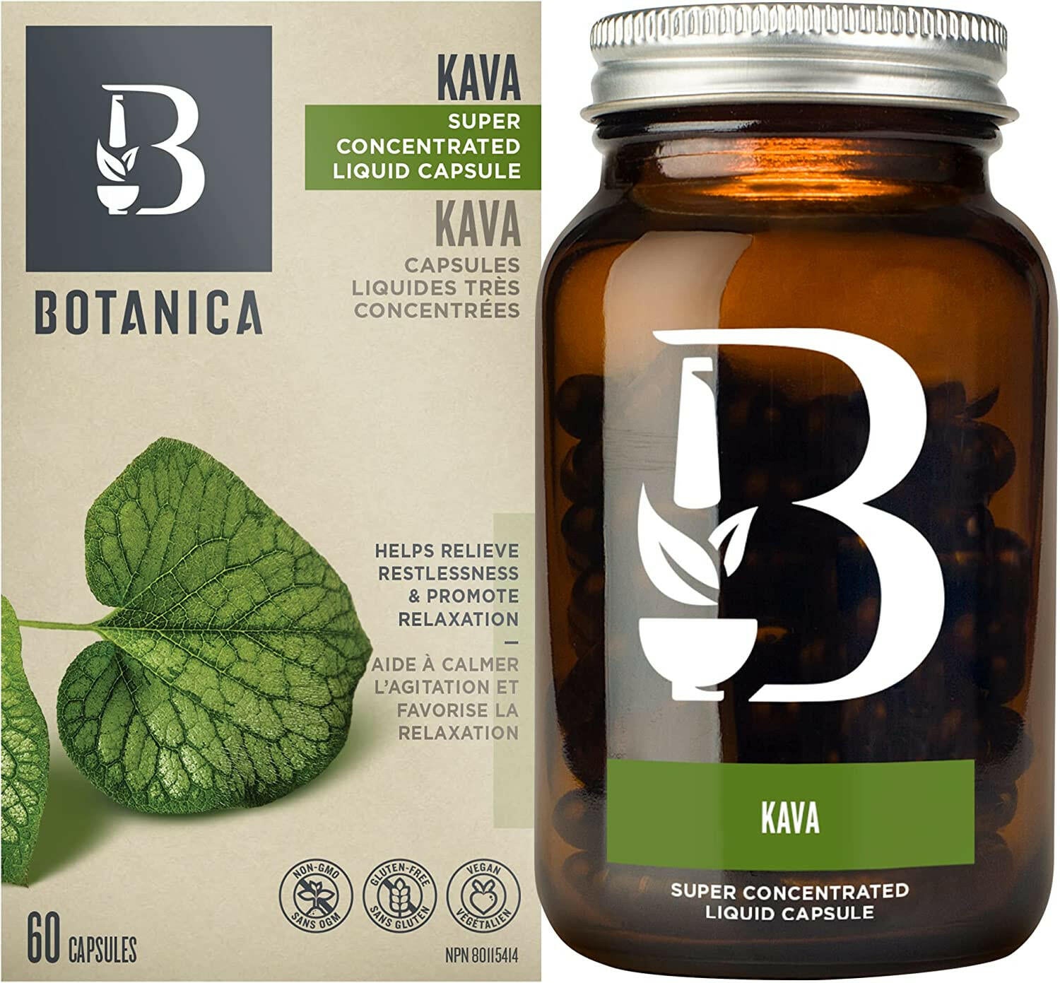 Kava Root Liquid Capsule | Botanica | 60 Capsules - Coal Harbour Pharmacy