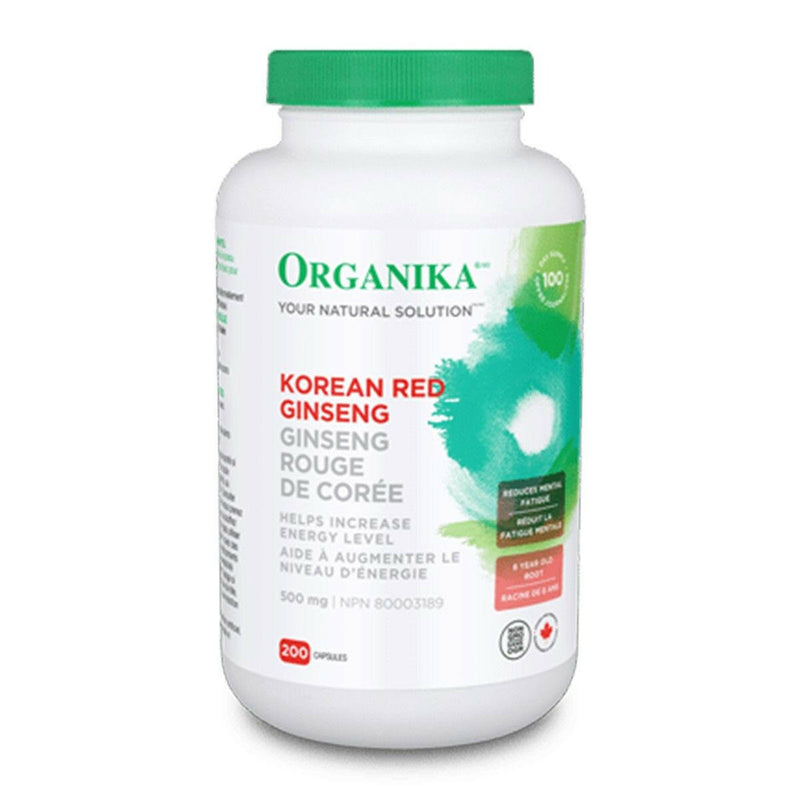 Korean Red Ginseng | Organika® | 200 Capsules - Coal Harbour Pharmacy