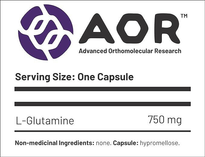 L-Glutamine 750mg | AOR™ | 120 Capsules