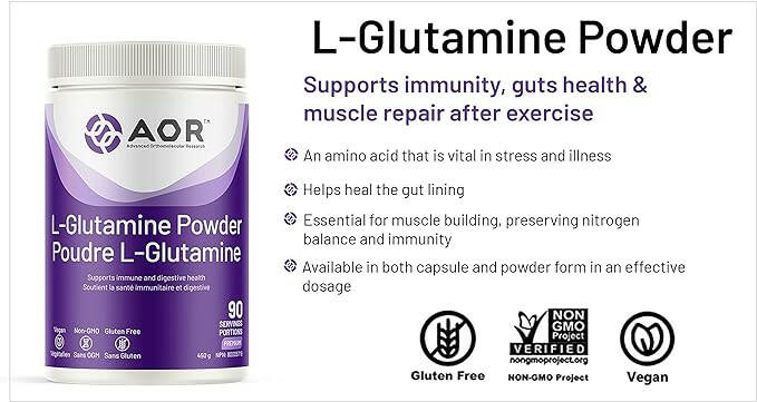 L-Glutamine | AOR™ | 450g Powder - Coal Harbour Pharmacy