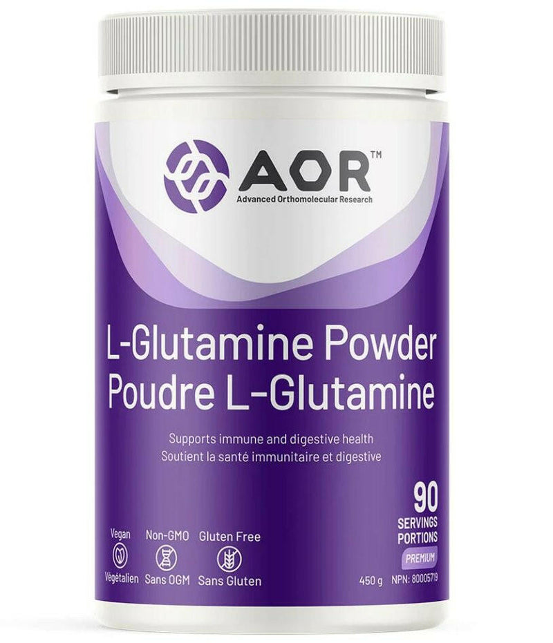 L-Glutamine Powder | AOR™ | 450gr 90 Servings - Coal Harbour Pharmacy