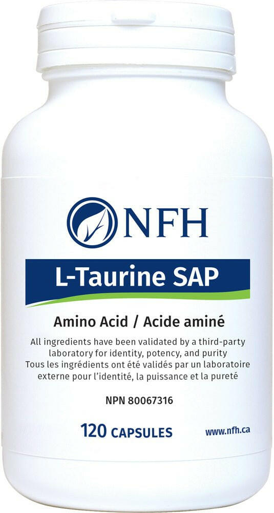 L-Taurine SAP | NFH | 120 Capsules - Coal Harbour Pharmacy