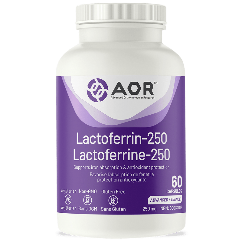 Lactoferrin-250 | AOR™ | 60 Capsules - Coal Harbour Pharmacy