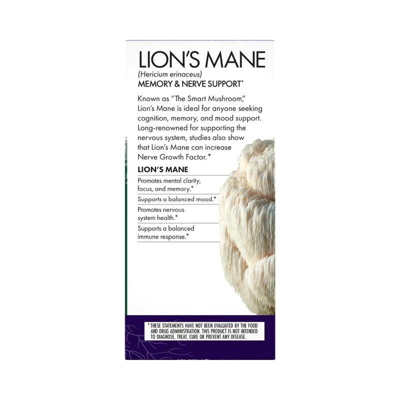 Lion's Mane Capsules | Host Defense® Mushrooms™ | 60 Vegetarian Capsules - Coal Harbour Pharmacy