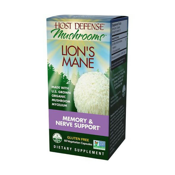 Lion's Mane Capsules | Host Defense® Mushrooms™ | 60 Vegetarian Capsules - Coal Harbour Pharmacy