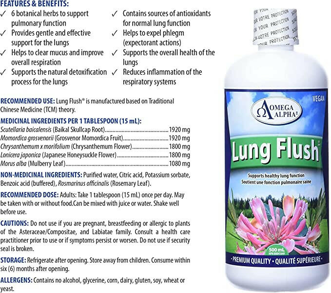 Lung Flush® | Omega Alpha® | 500mL - Coal Harbour Pharmacy