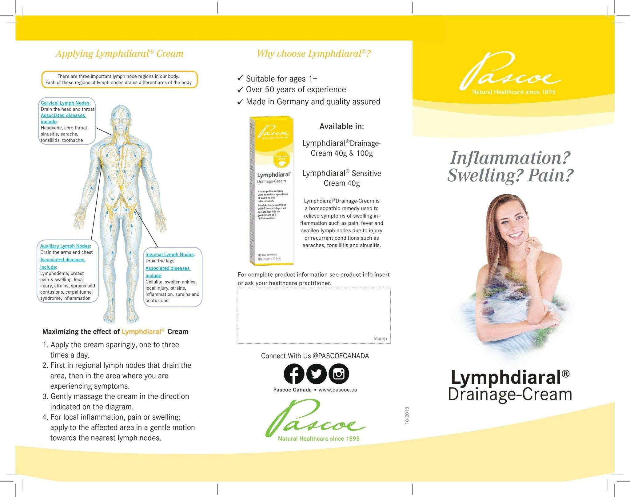 Lymphdiaral Drainage Cream | Pascoe® | 40 gram - Coal Harbour Pharmacy