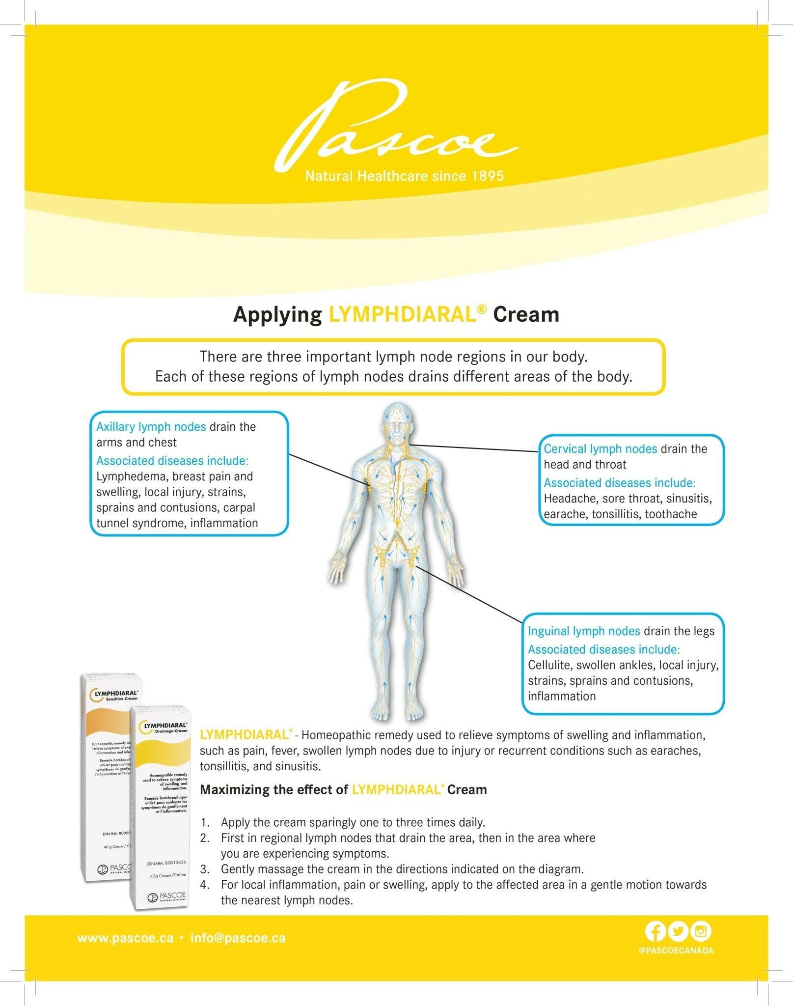 Lymphdiaral Drainage Cream | Pascoe® | 40 gram - Coal Harbour Pharmacy