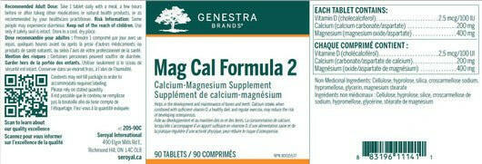 Mag Cal Formula 2 | Genestra Brands® | 90 Tablets - Coal Harbour Pharmacy