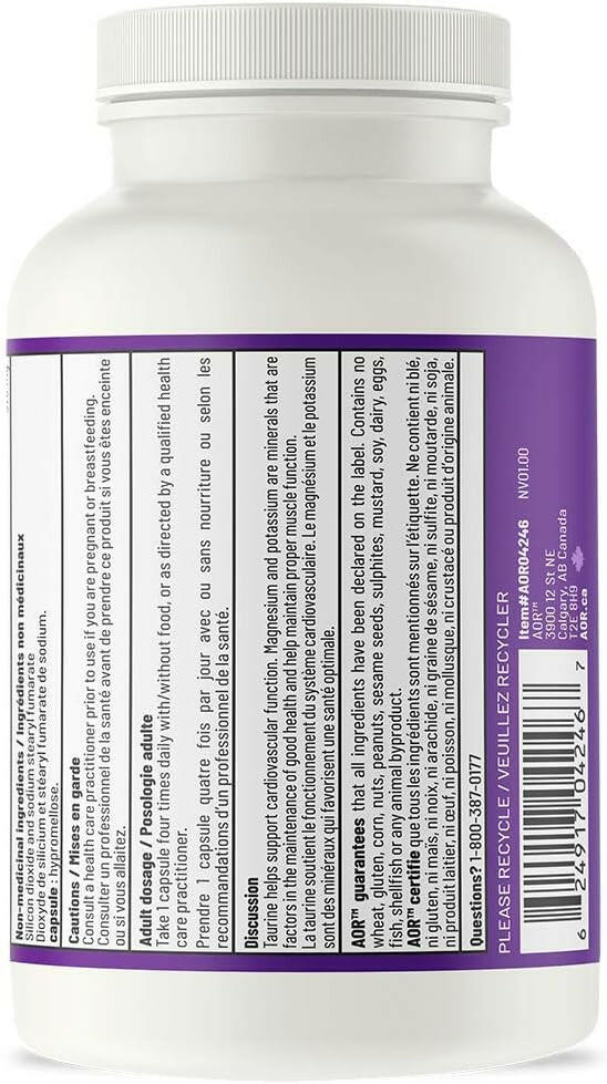 Mag-K-Taurine | AOR™ | 90 Capsules - Coal Harbour Pharmacy