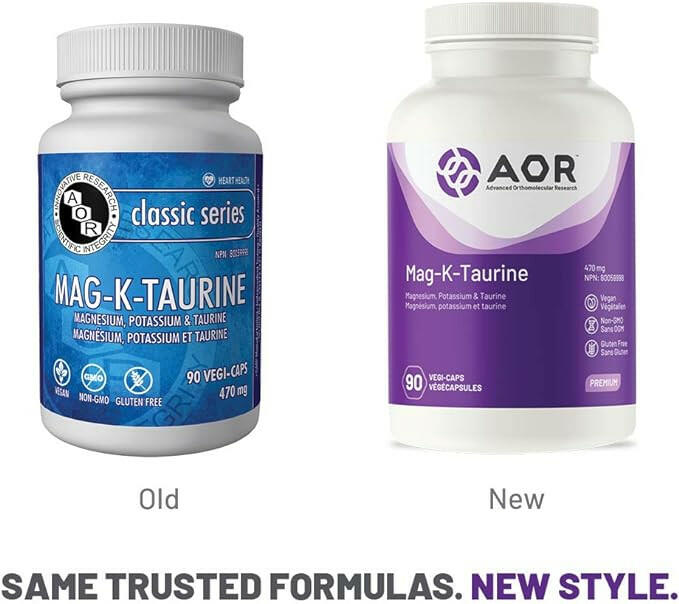 Mag-K-Taurine | AOR™ | 90 Capsules - Coal Harbour Pharmacy