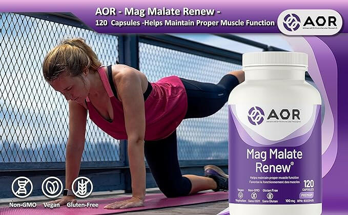 Mag Malate Renew 100mg | AOR™ | 120 or 240 Capsules - Coal Harbour Pharmacy