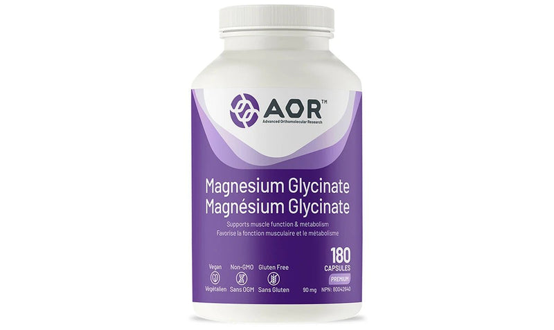 Magnesium Glycinate  | AOR™ | 90 OR 180 Capsules
