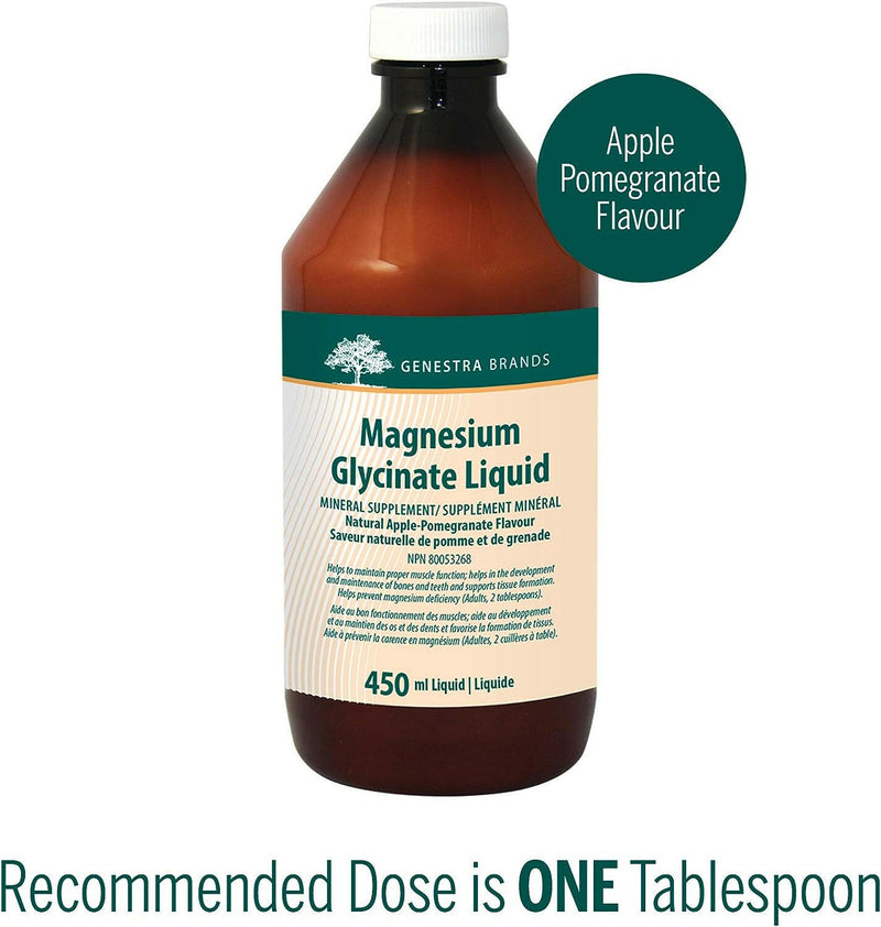 Magnesium Glycinate Liquid | Genestra Brands® | 450 mL