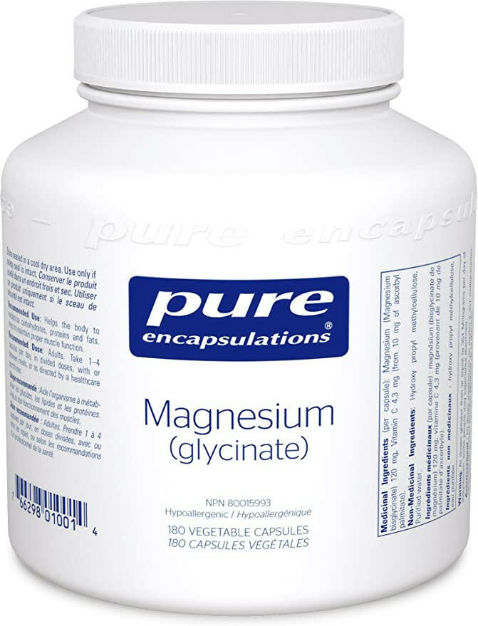 Magnesium (Glycinate) | Pure Encapsulations® | 180 Capsules