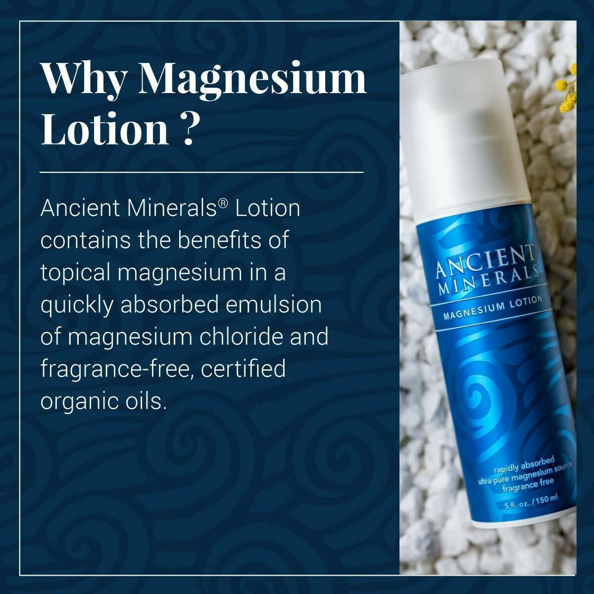 Magnesium Lotion in Pump | Ancient Minerals® | 150 mL (5 Oz)