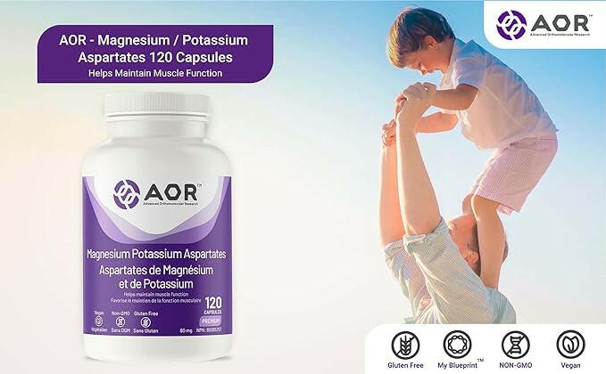 Magnesium Potassium Aspartates | AOR | 120 Capsules