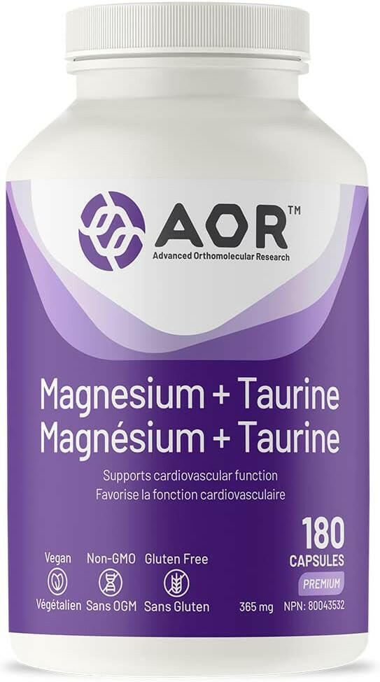 Magnesium + Taurine | AOR™ | 180 Capsules - Coal Harbour Pharmacy