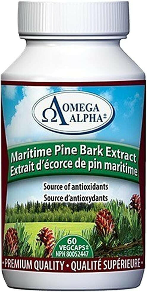Maritime Pine Bark Extract | Omega Alpha® | 60 Vegetable Capsules - Coal Harbour Pharmacy