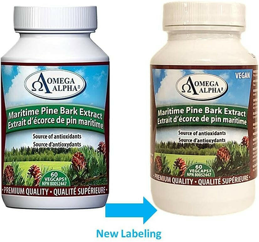 Maritime Pine Bark Extract | Omega Alpha® | 60 Vegetable Capsules - Coal Harbour Pharmacy
