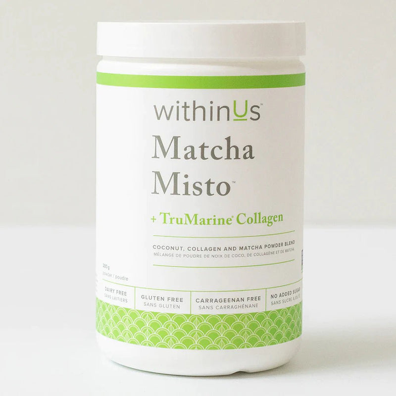 Matcha Misto + TruMarine® Collagen Jar | withinUs™ | 280G (25 Servings) - Coal Harbour Pharmacy