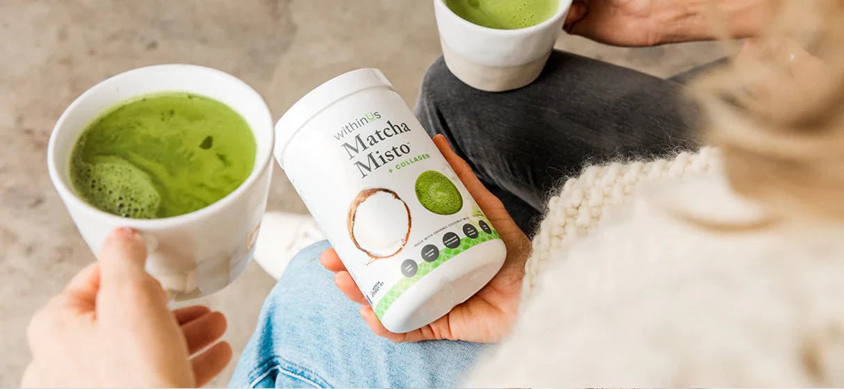 Matcha Misto + TruMarine® Collagen Jar | withinUs™ | 280G (25 Servings) - Coal Harbour Pharmacy