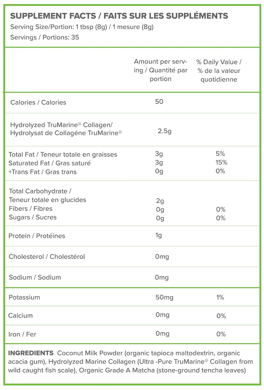 Matcha Misto + TruMarine® Collagen Jar | withinUs™ | 280G (25 Servings) - Coal Harbour Pharmacy
