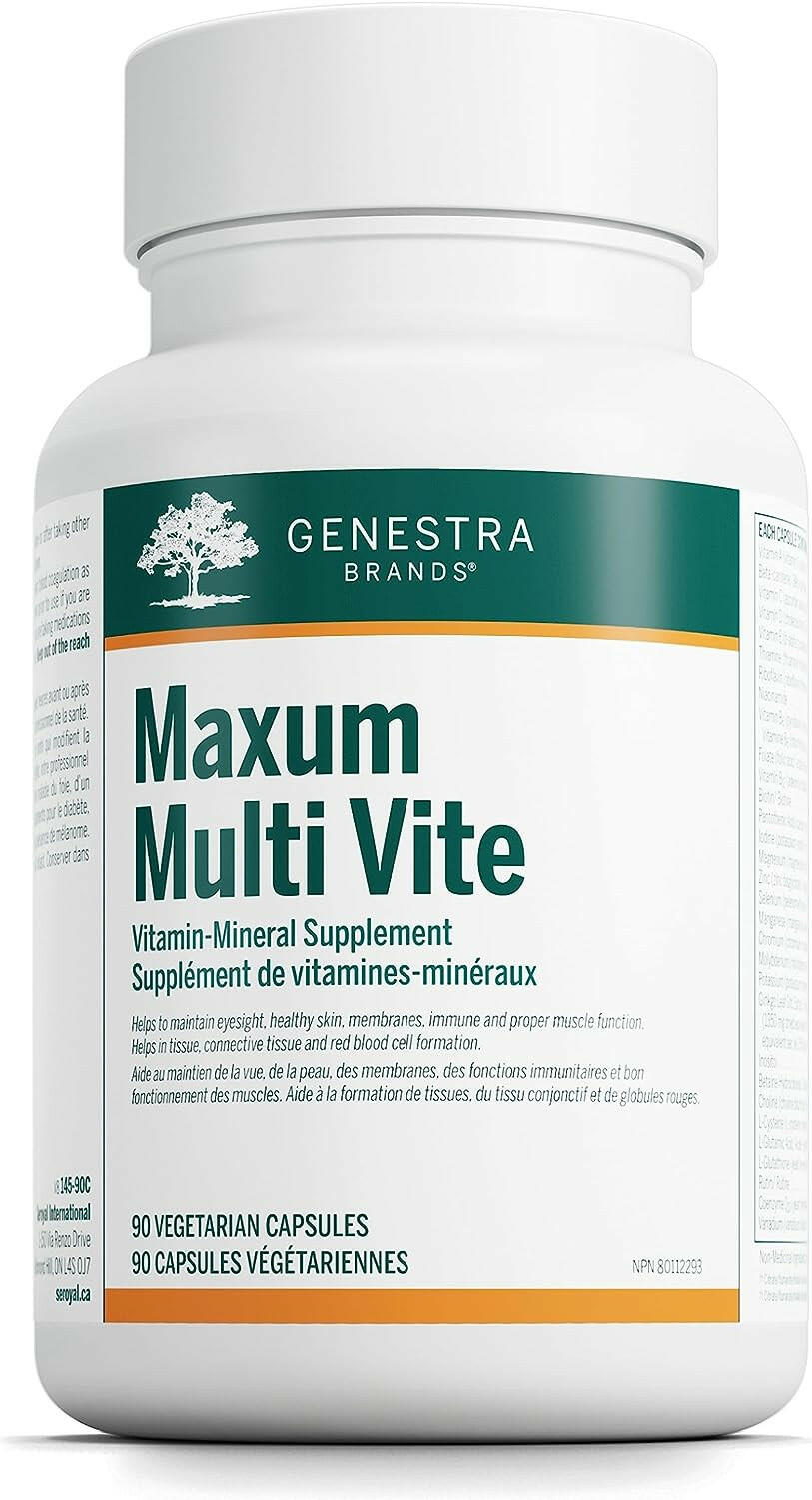 Maxum Multi Vite | Genestra Brands® | 90 or 180 Vegetable Capsules - Coal Harbour Pharmacy