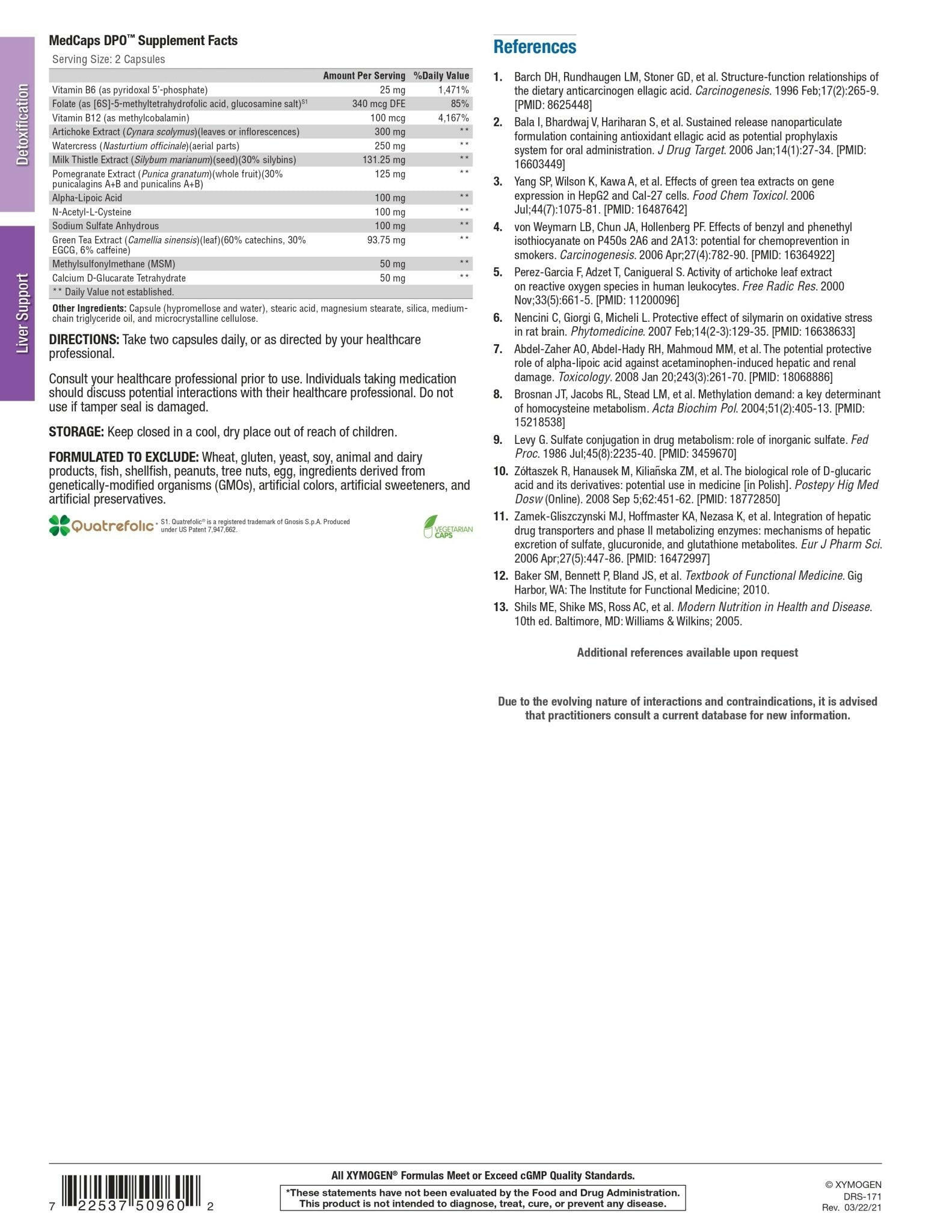 MedCaps DPO™ | Xymogen® | 120 Capsules