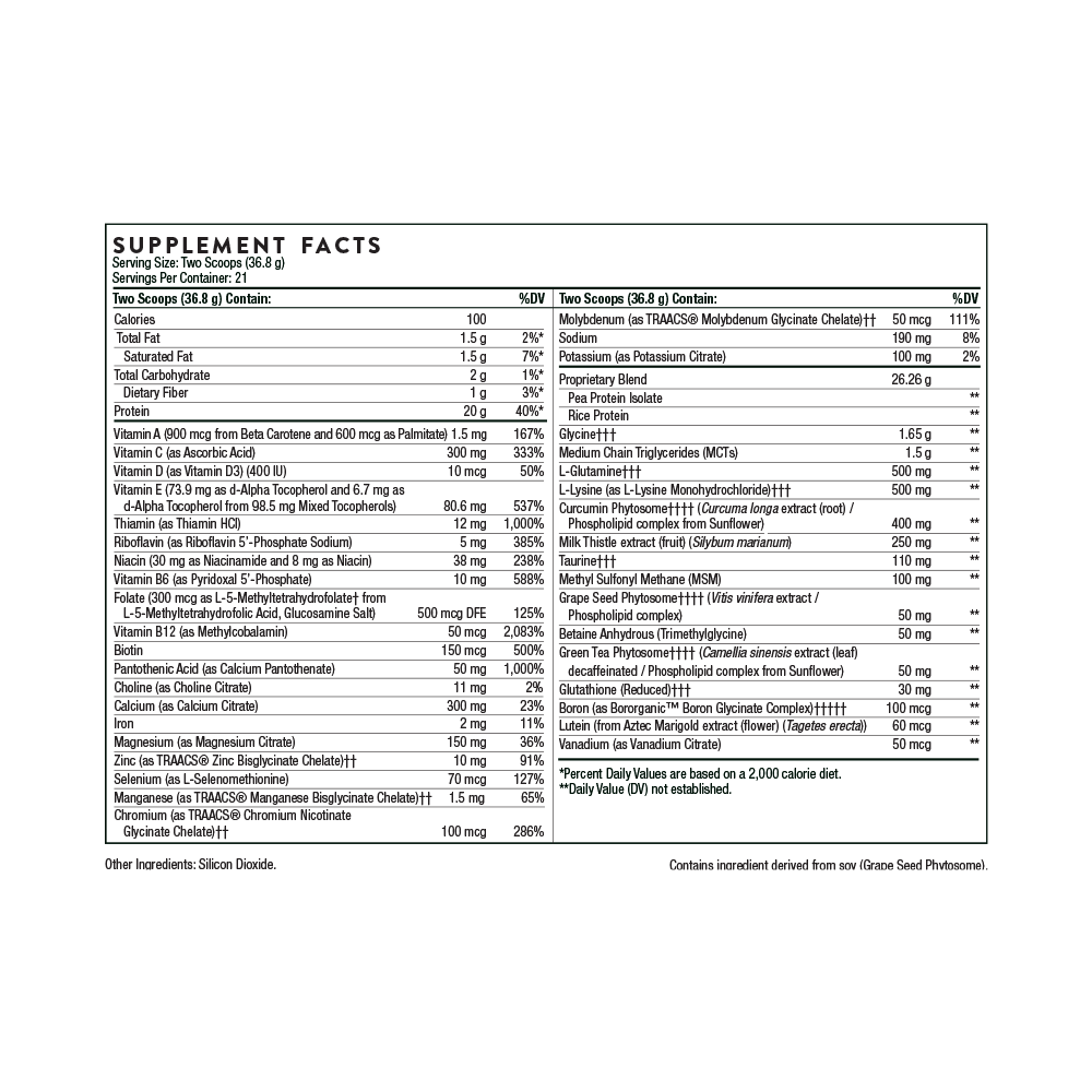 MediClear Plus® | Thorne® | 773g (27.2 Oz) Powder - Coal Harbour Pharmacy