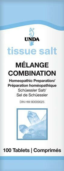 Mélange Combination | UNDA Tissue Salt | 100 Tablets - Coal Harbour Pharmacy