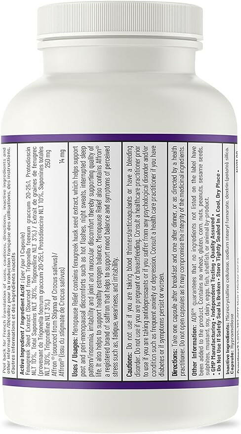 Menopause Relief | AOR™ | 60 Capsules - Coal Harbour Pharmacy