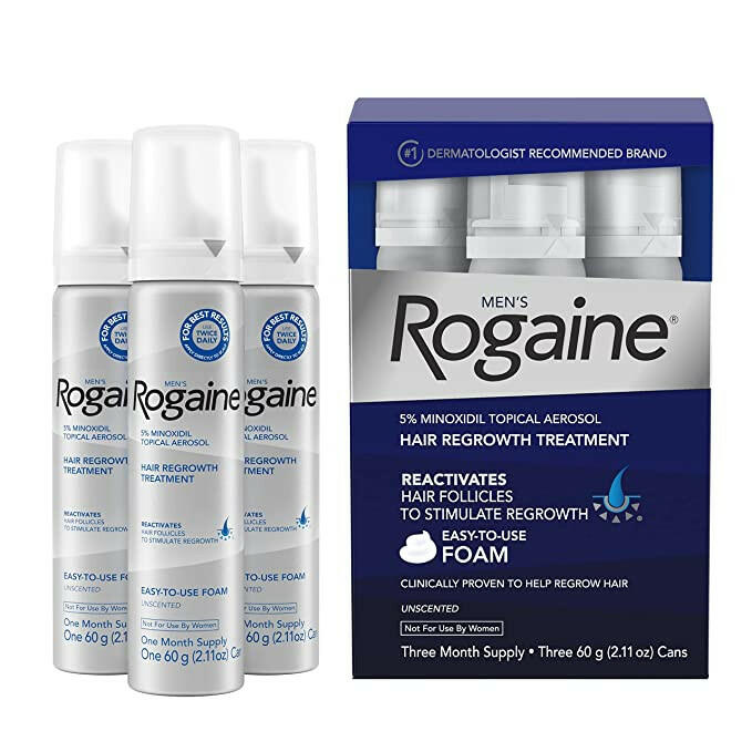 MEN's Rogaine® Foam ‎| Johnson & Johnson | 3 x 60g - Coal Harbour Pharmacy