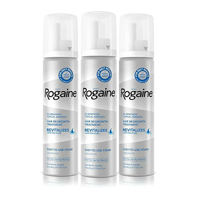 MEN's Rogaine® Foam ‎| Johnson & Johnson | 3 x 60g - Coal Harbour Pharmacy