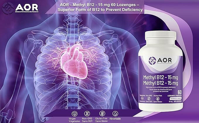 Methyl B12 - 15 mg | AOR™ | 60 Lozenges