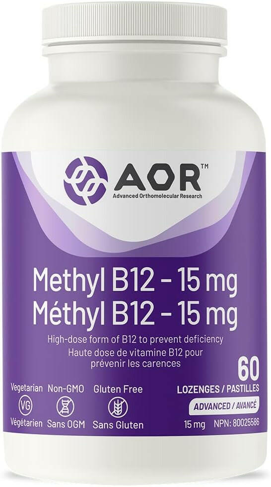 Methyl B12 - 15 mg | AOR™ | 60 Lozenges