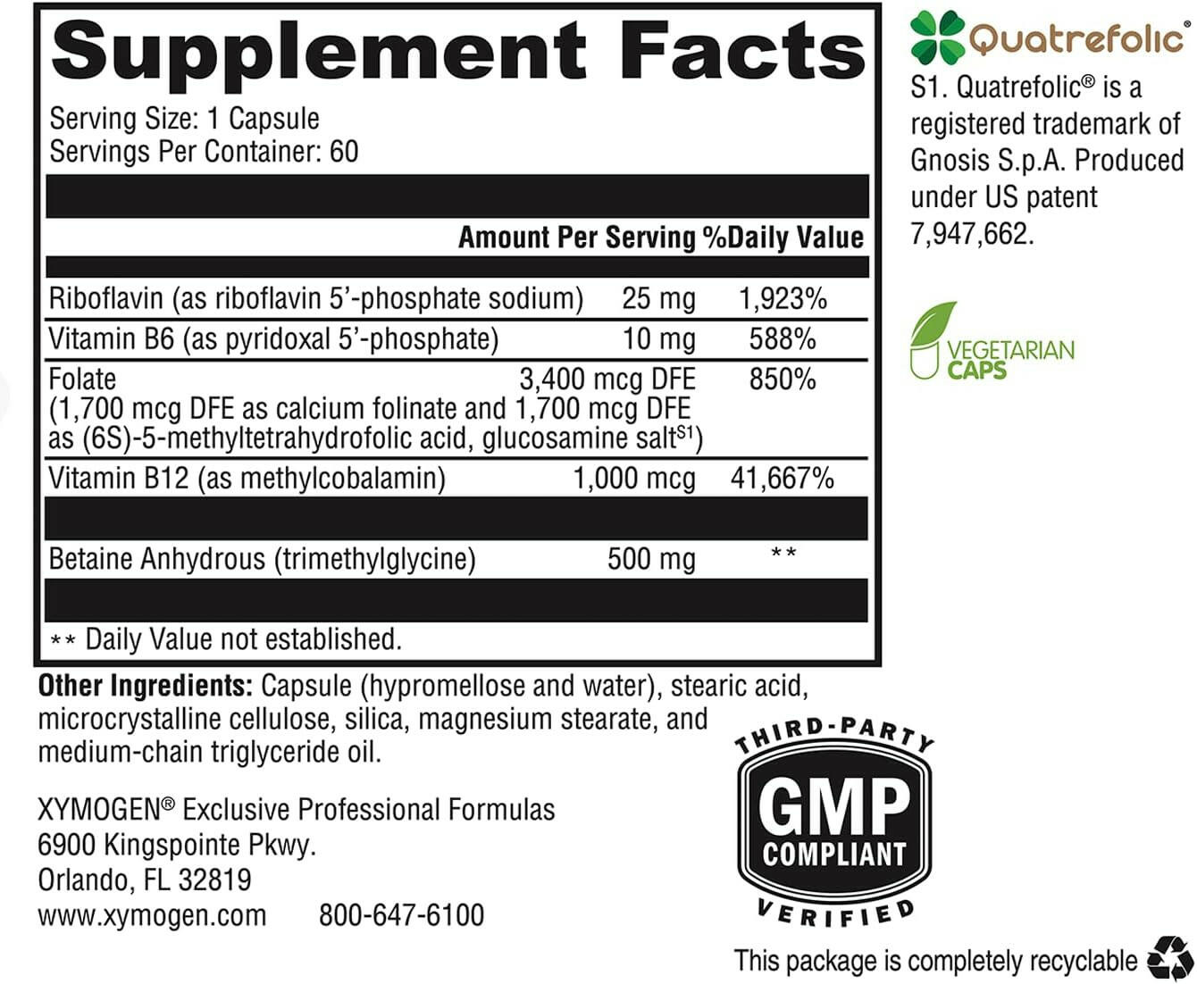 Methyl Protect | Xymogen® | 60 Capsules