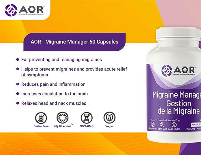 Migraine Manager | AOR | 60 Capsules