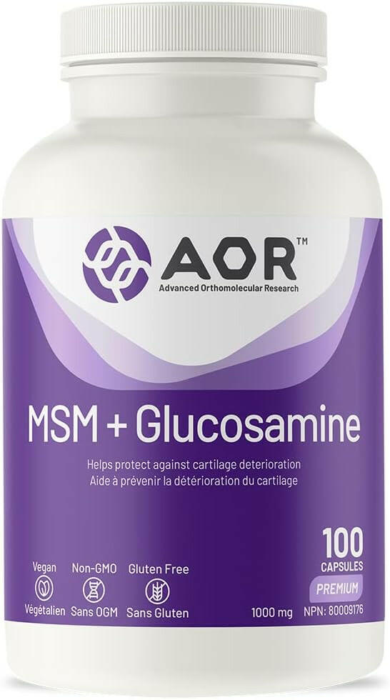 MSM + Glucosamine | AOR | 100 Capsules - Coal Harbour Pharmacy