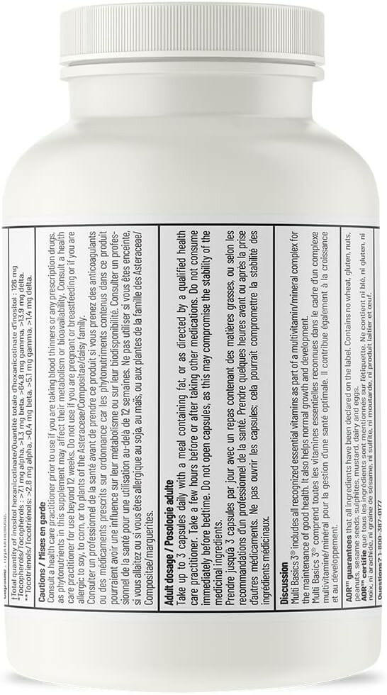 MULTI BASICS 3® | AOR™ | 90 or 180 Capsules - Coal Harbour Pharmacy
