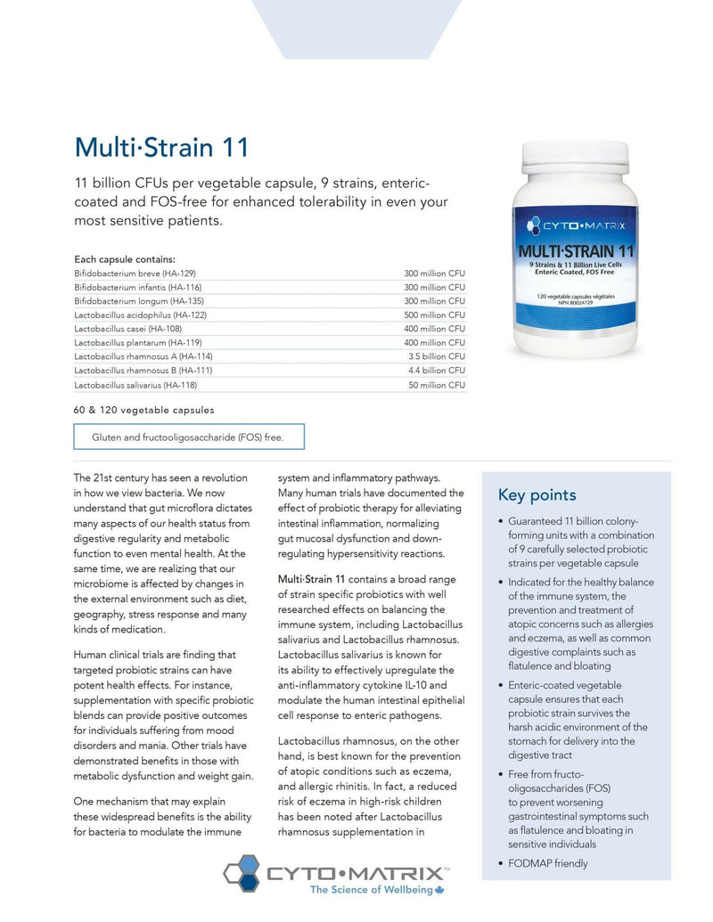 Multi-Strain 11 | Cytomatrix® | 120 Capsules