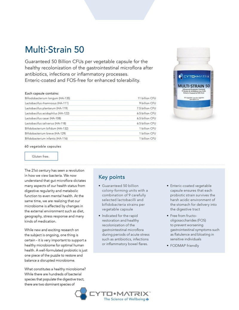 Multi-Strain 50 | Cytomatrix® | 60 Vegetable Capsules