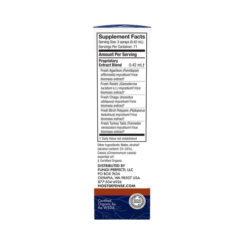 MycoShield® Cinnamon Spray | Host Defense® Mushrooms™ | 30 mL (1 fl oz)