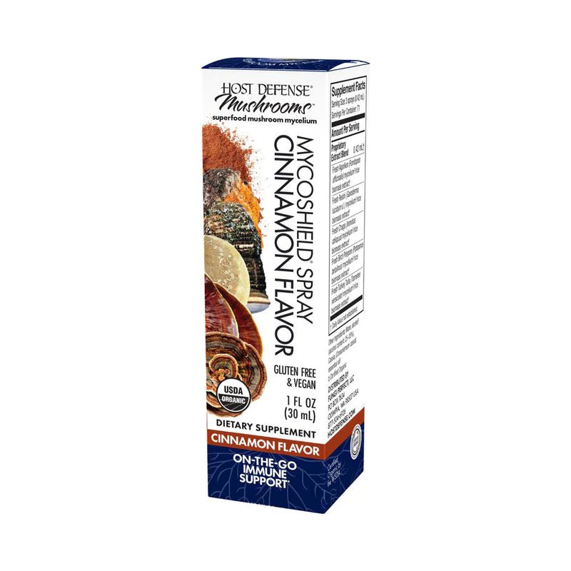 MycoShield® Cinnamon Spray | Host Defense® Mushrooms™ | 30 mL (1 fl oz)