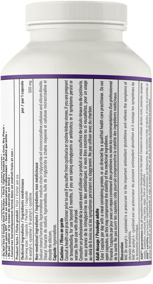 N-A-C | AOR® | 120 or 240 Capsules