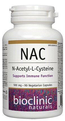 N-Acetyl-L-Cysteine 500 mg | Bioclinic® Naturals | 90 Vegetarian Capsules - Coal Harbour Pharmacy