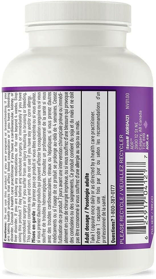 Nattokinase 100mg | AOR™ | 60 Capsules - Coal Harbour Pharmacy